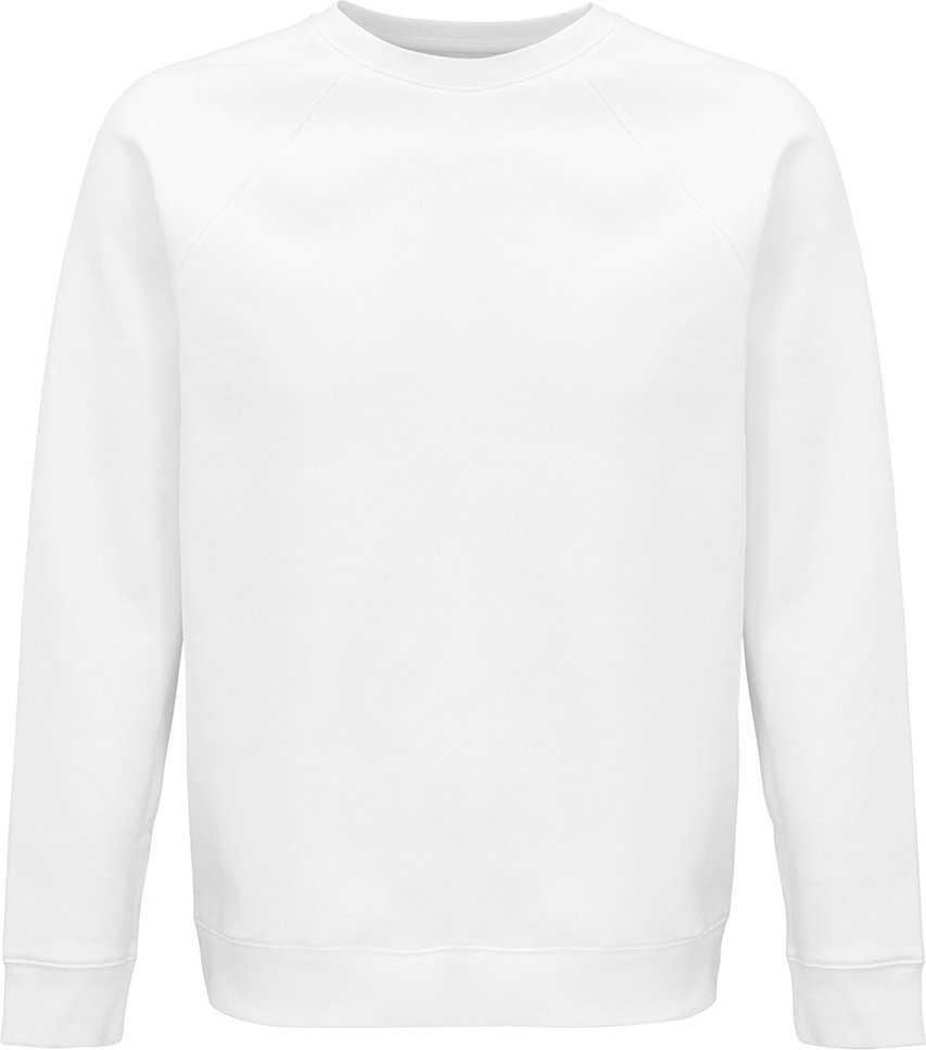 Thumbnail - SOLS Unisex Erwachsene Space Organic Raglan Sweatshirt (Weiß)