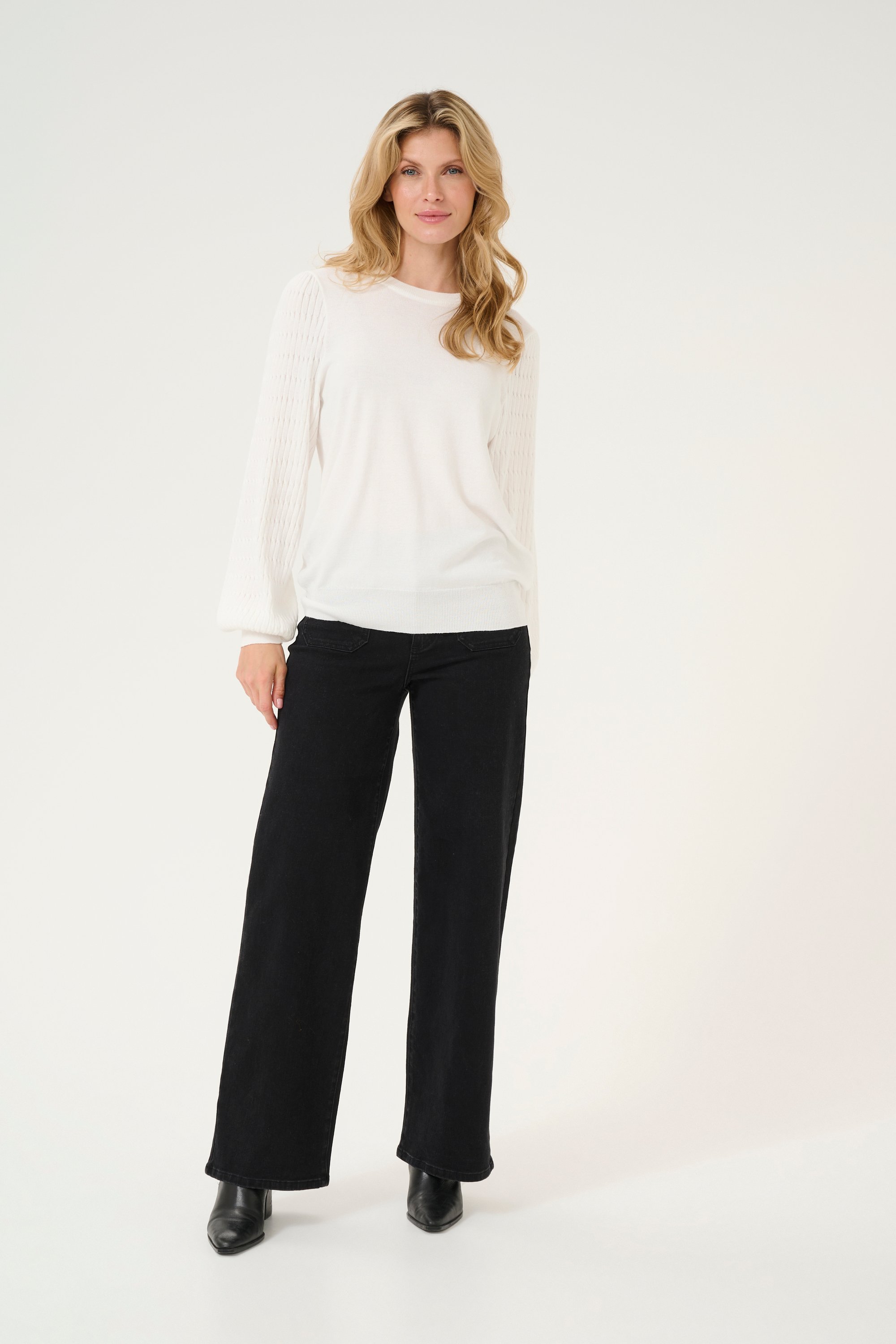 Strickpullover Regular fit white