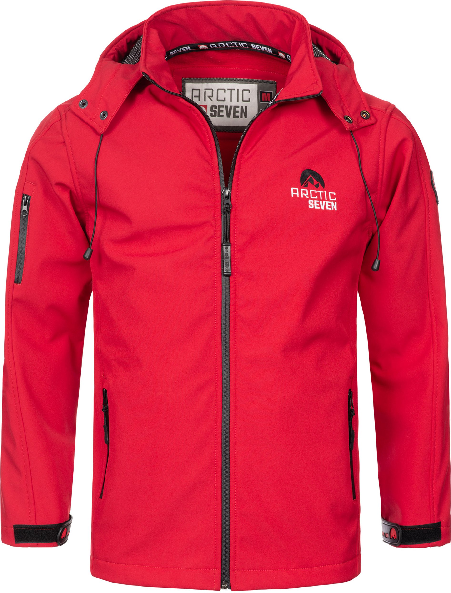 Thumbnail - Arctic Seven Herren Softshell Jacke Rot