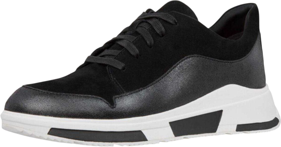 Fit Flop - "Freya" Sneaker für Damen, Wildleder (Schwarz)