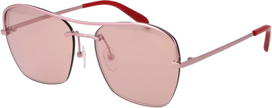Roségoldene Metallsonnenbrille