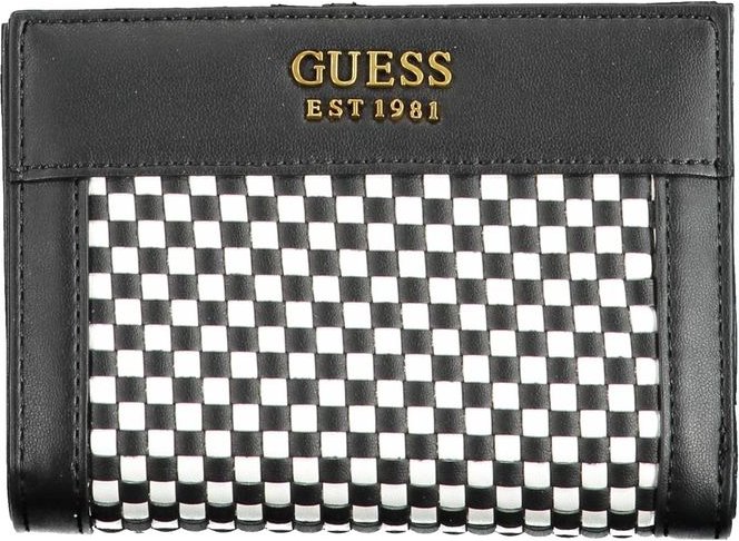 Guess Jeans Schwarzes Polyethylen-Portemonnaie
