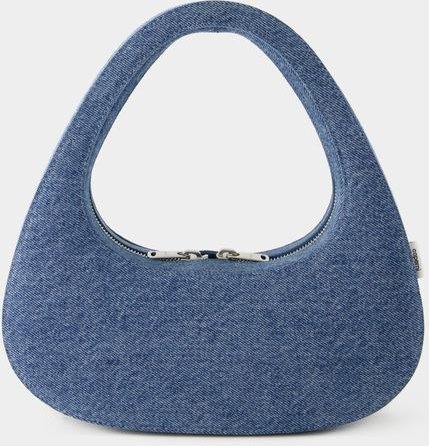 Baguette Tasche Swipe - Coperni - Canvas - Verwaschenes Blau