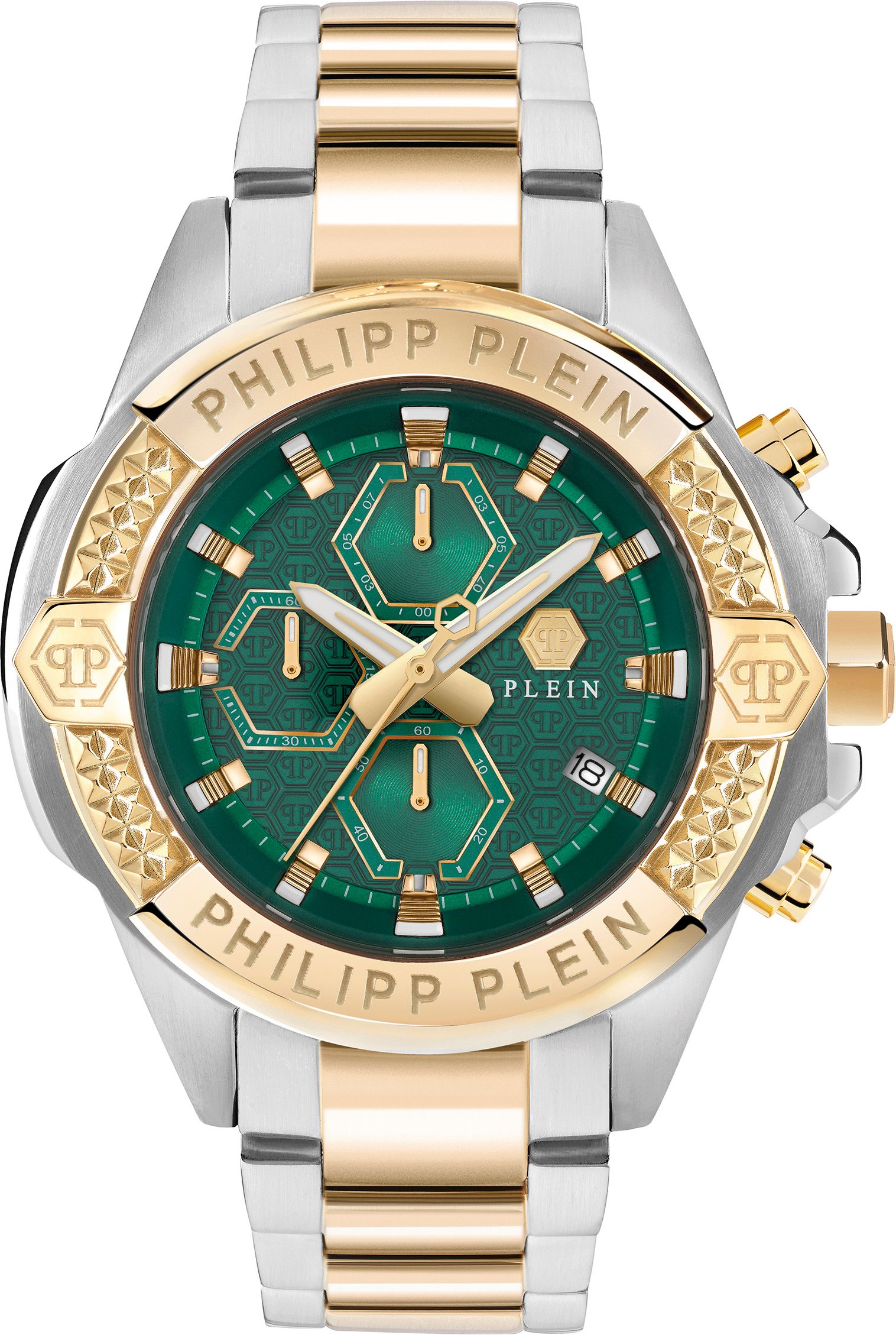 Philipp Plein The $kull Chrono Mehrfarbig Herren Armbanduhr PWWFA0525