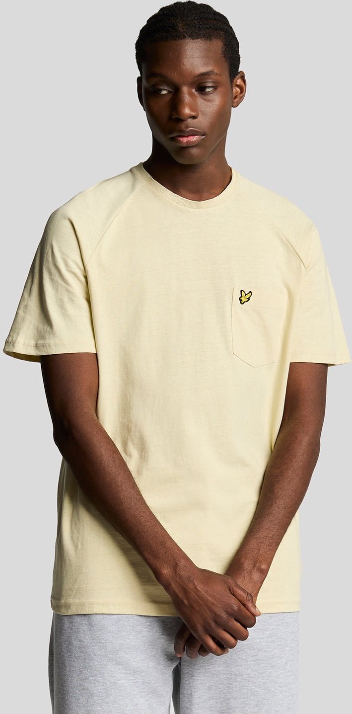 Lyle & Scott Raglan-T-Shirt aus Leinenmischung - Gelb