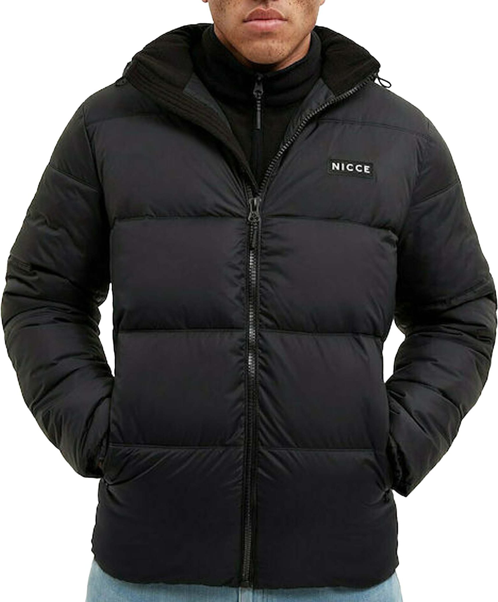 Nicce Expo – Schwarze Steppjacke für Herren