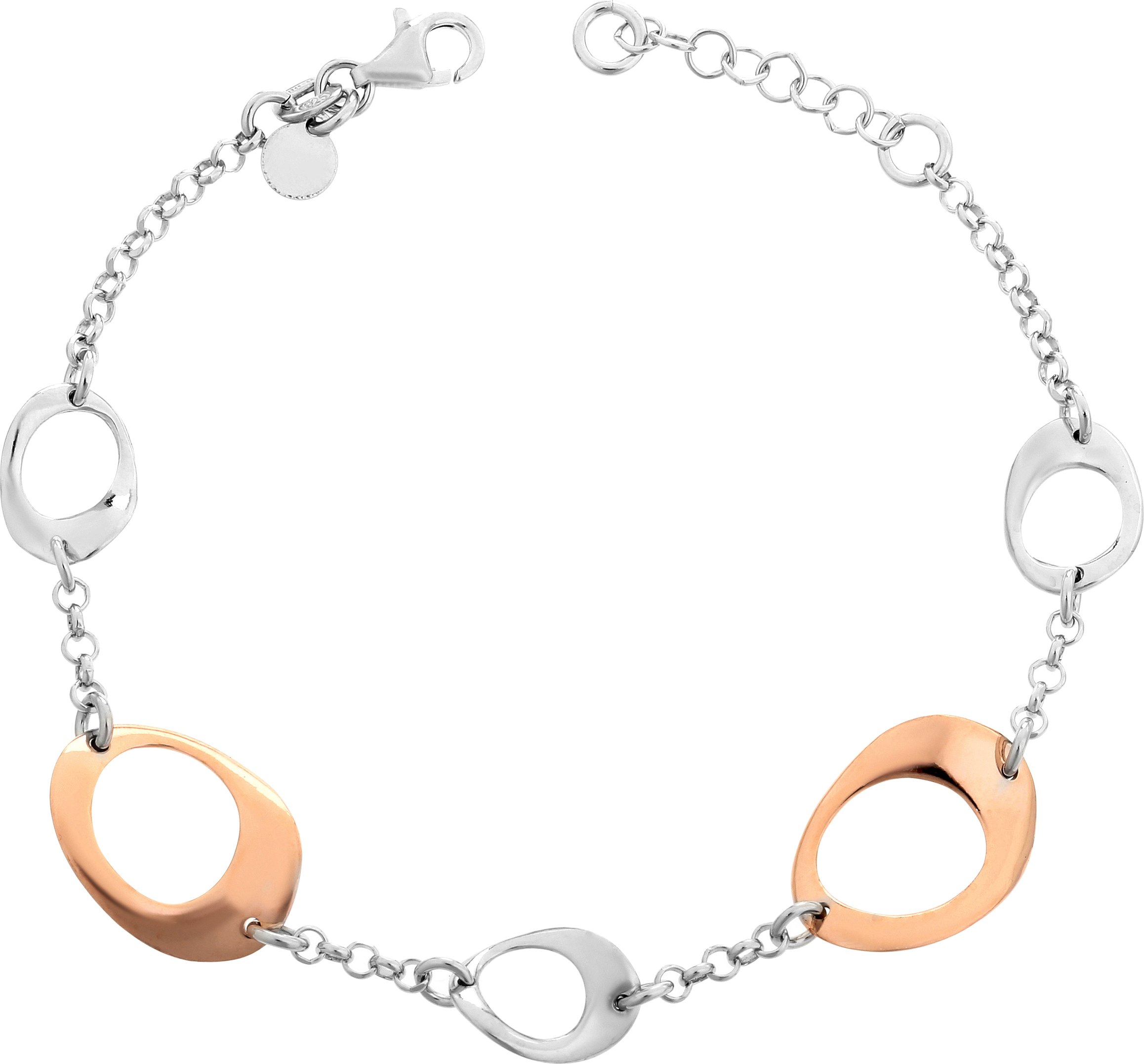 Orphelia 'Isotta' Damen-Armband aus 925er Sterlingsilber – Silber/Rosé ZA-7192