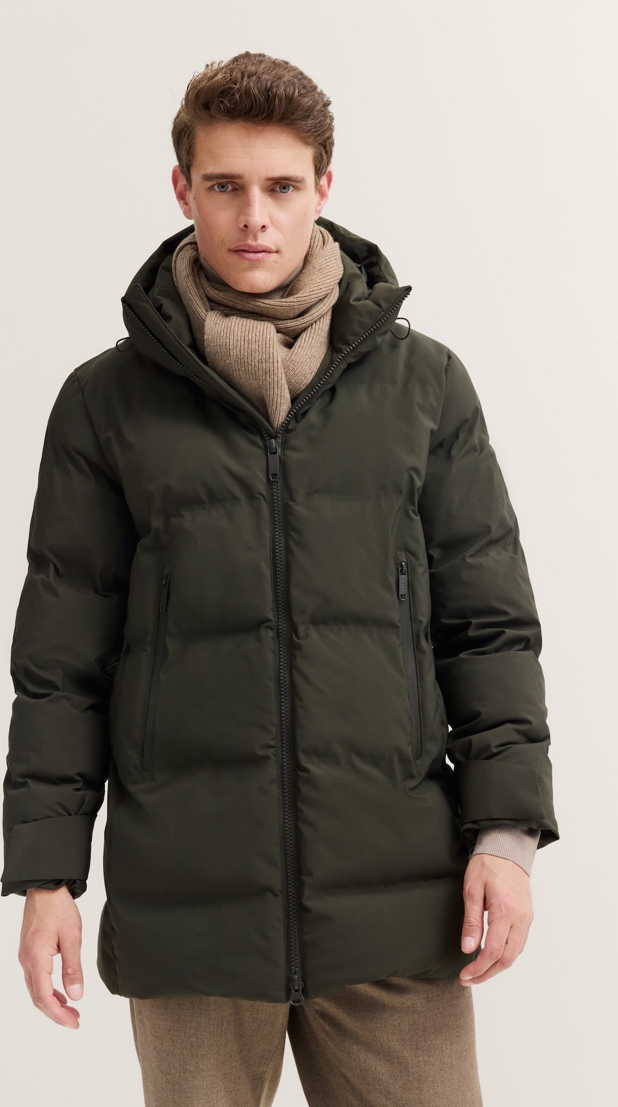 Bugatti Herren Steppparka wasserdicht, atmungsaktiv und mit Kapuze