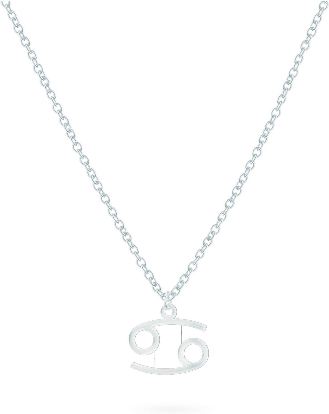 BEKA&BELL Anhänger mit Kette 925-Sterling Silber Glänzend 42cm Krebs