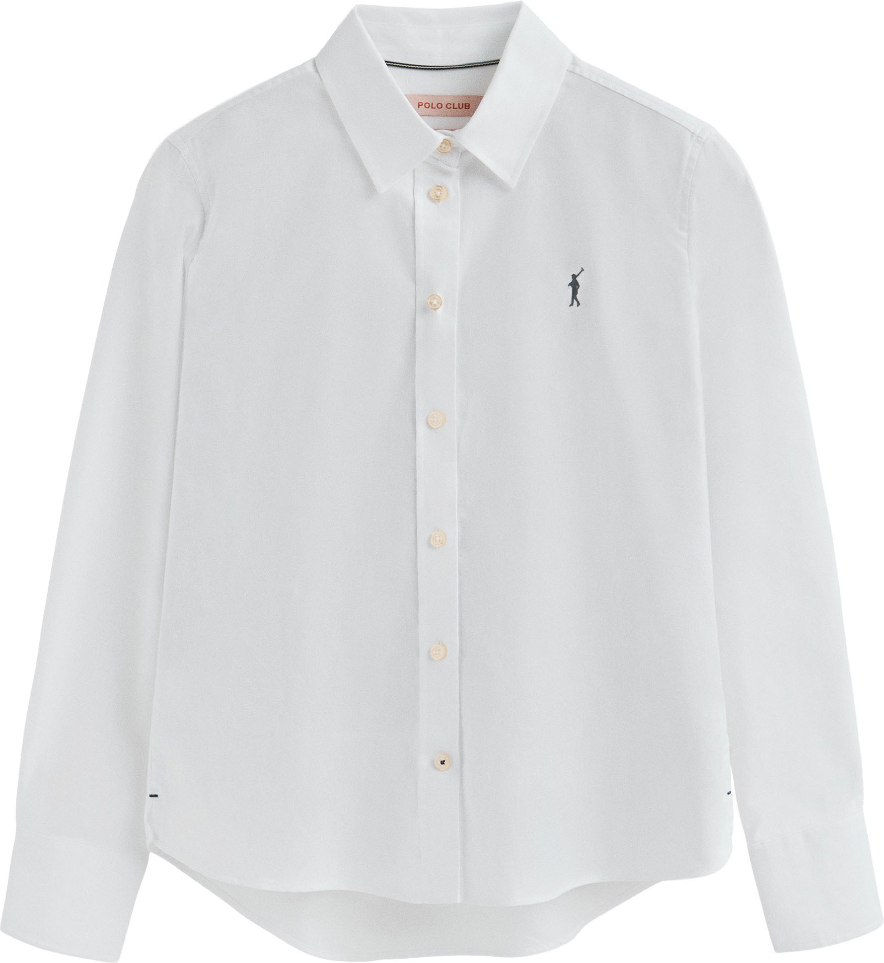 Hemd weiß mit geradem Schnitt und Rigby Go-Logo