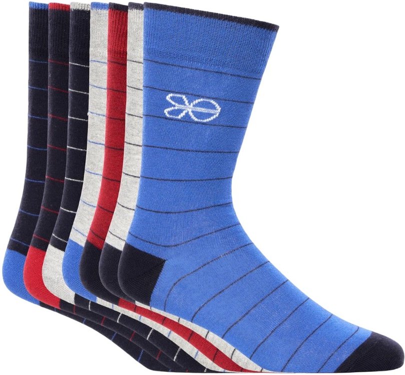 Thumbnail - Crosshatch - "Metrix" Socken für Herren(7er-Pack) (Bunt)