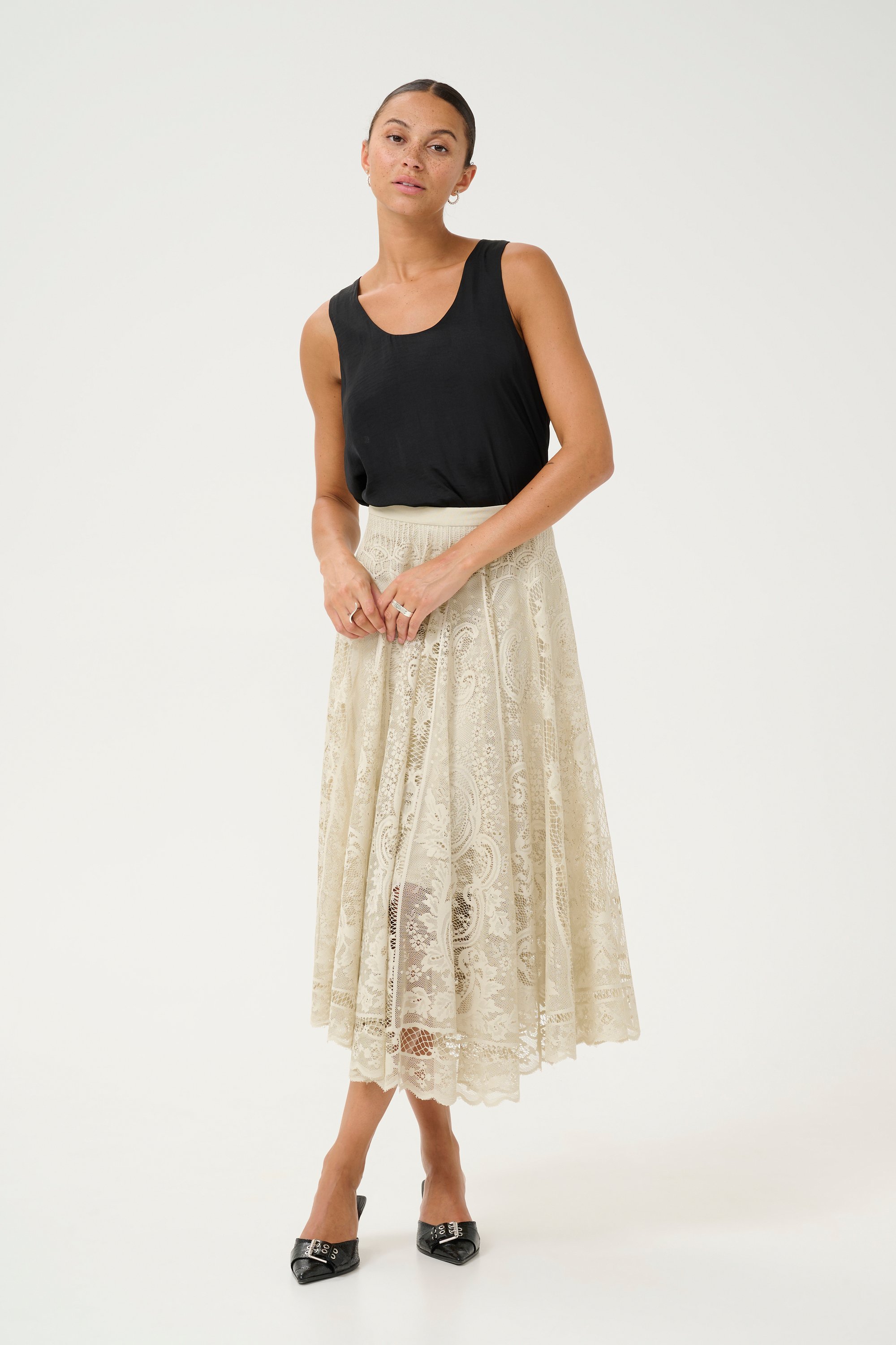 Ärmellose Bluse Regular fit Black