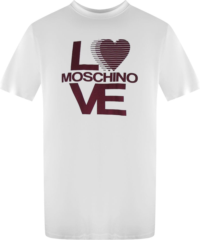 Weißes T-shirt Mit Moschino-logo