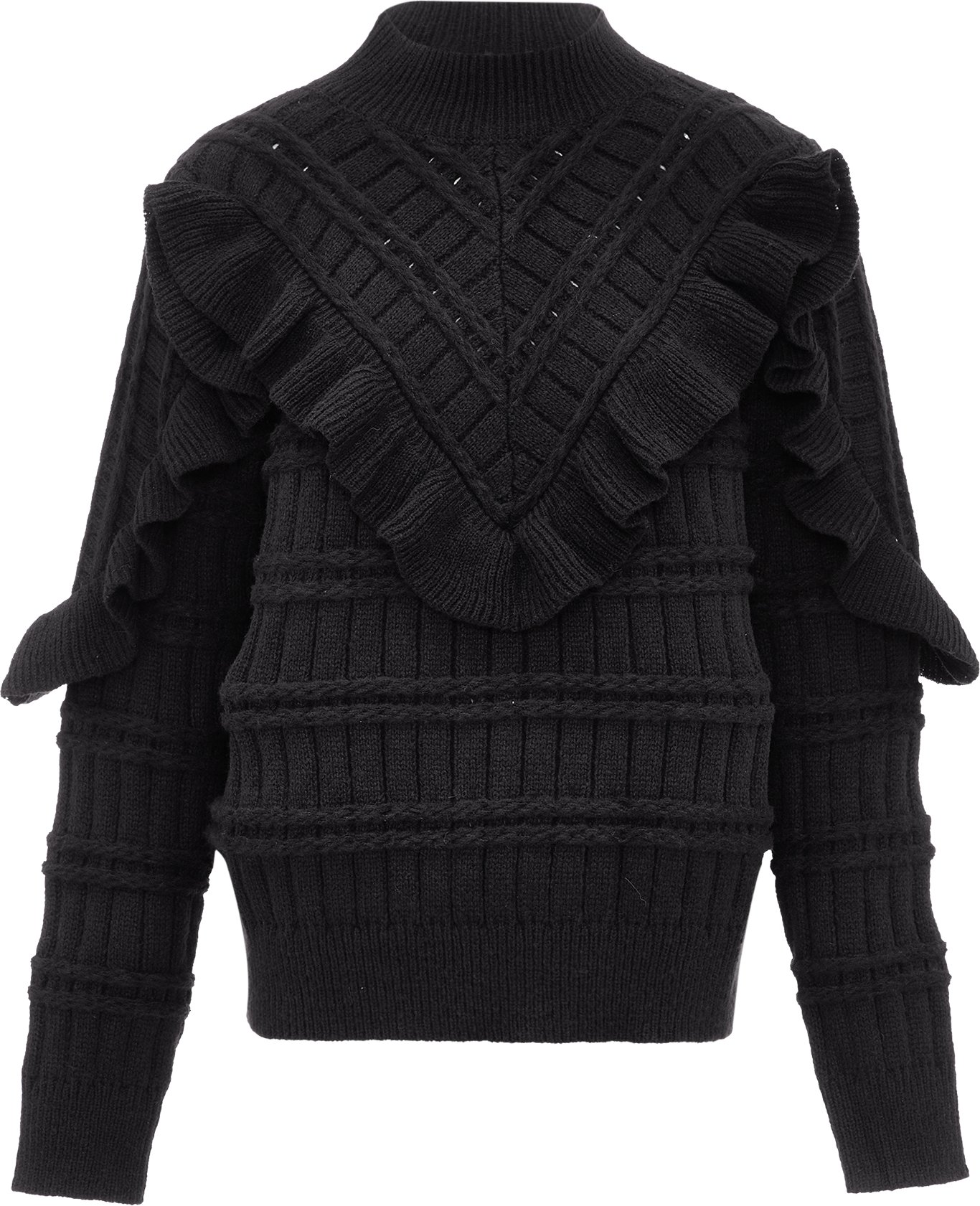 Thumbnail - Faina Pullover Damen schwarz
