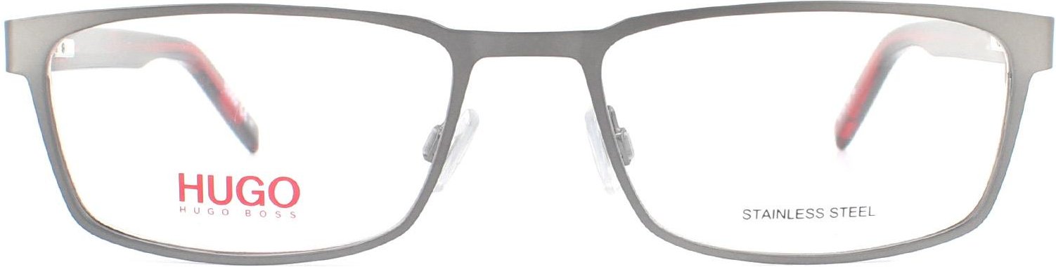 Hugo von Hugo Boss Brillenfassung HG 1075 R80 semi-matt dunkles Ruthenium Herren