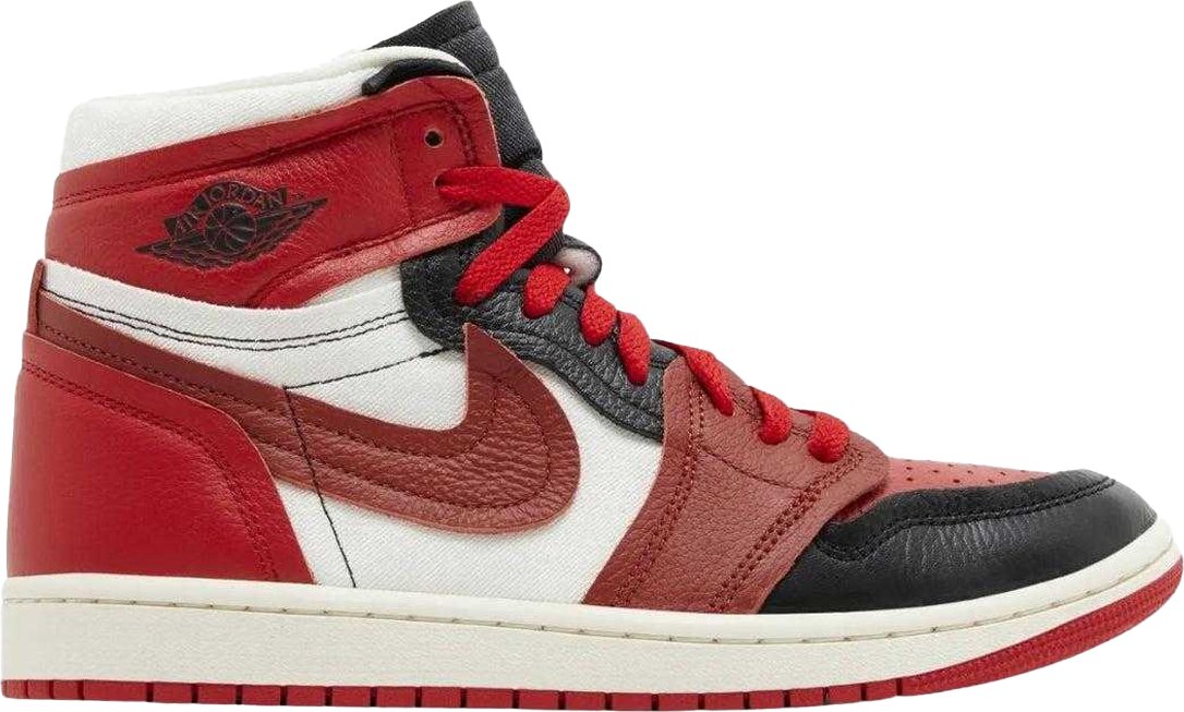 Nike - "Air Jordan 1" Sneaker für Damen, Leder (Blau/Schwarz/Weiß)