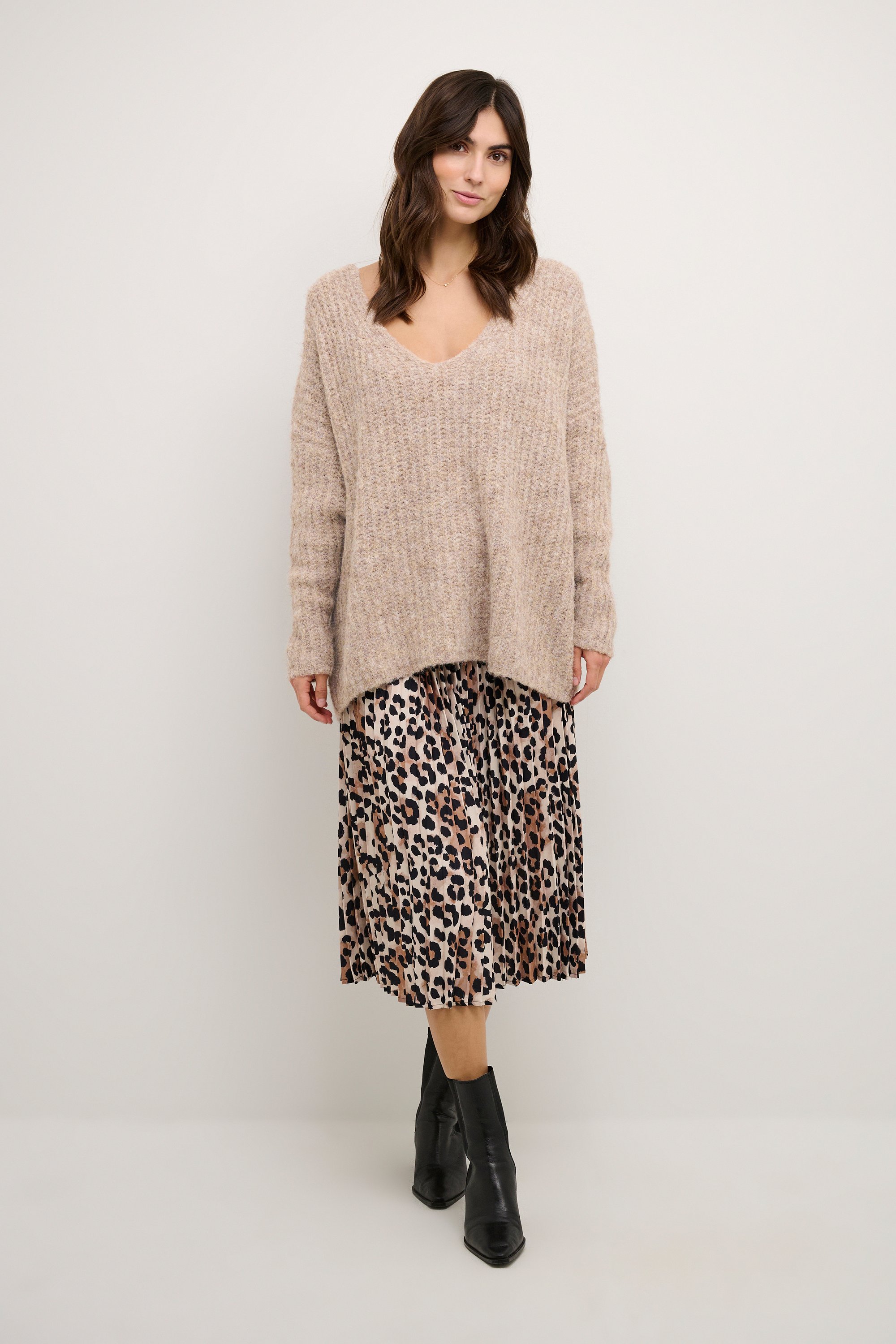 Strickpullover Oversize fit beige