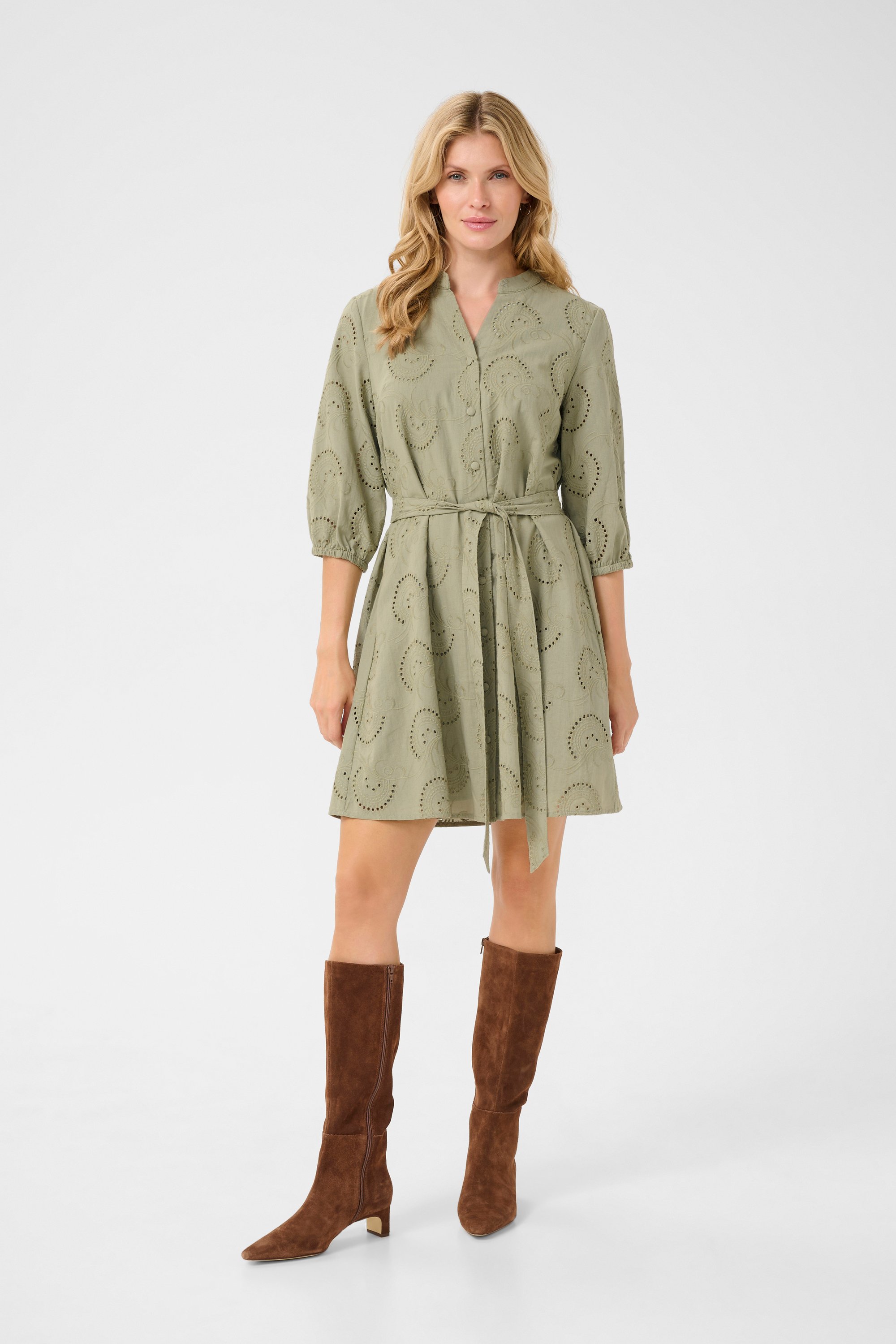 Kleid A-shape Tea green