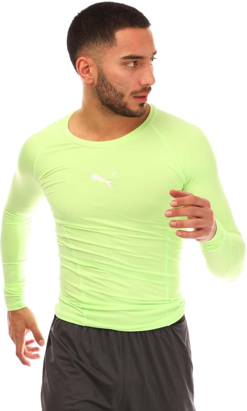 Puma - "Liga" Base Layer Oberteil für Herren Langärmlig (Limone)