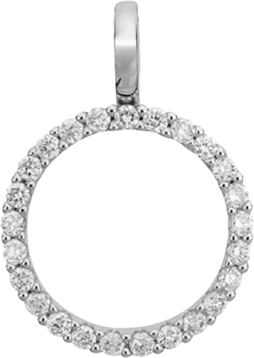 Lyomi Anhänger mit Kette 585/- Weißgold 25synth. Diam.0,28ct.