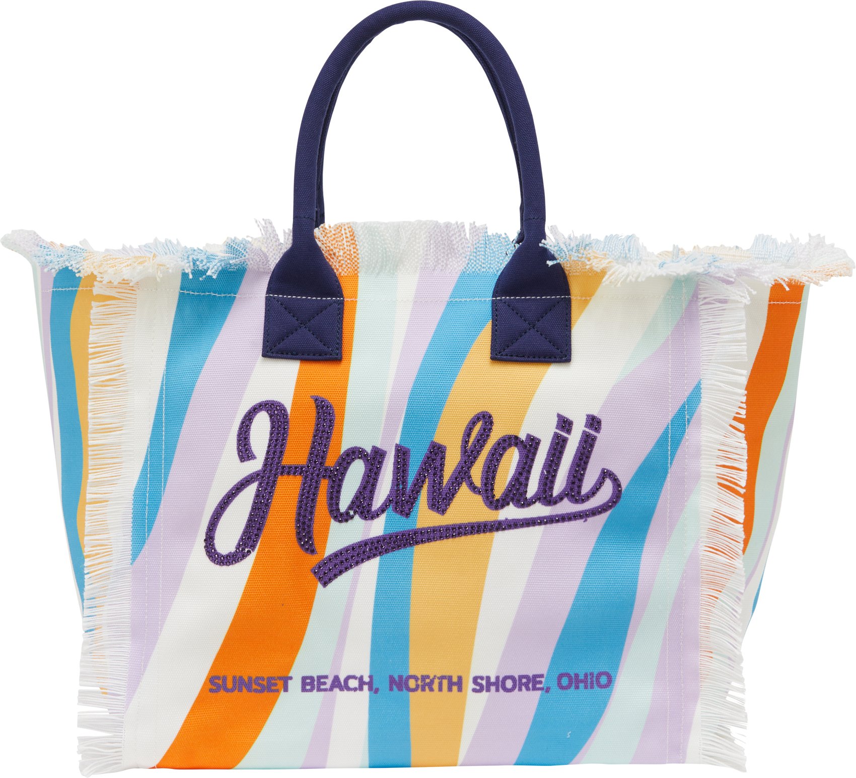 IZIA Einkaufstasche Einkaufstasche Frauen Blau Orange