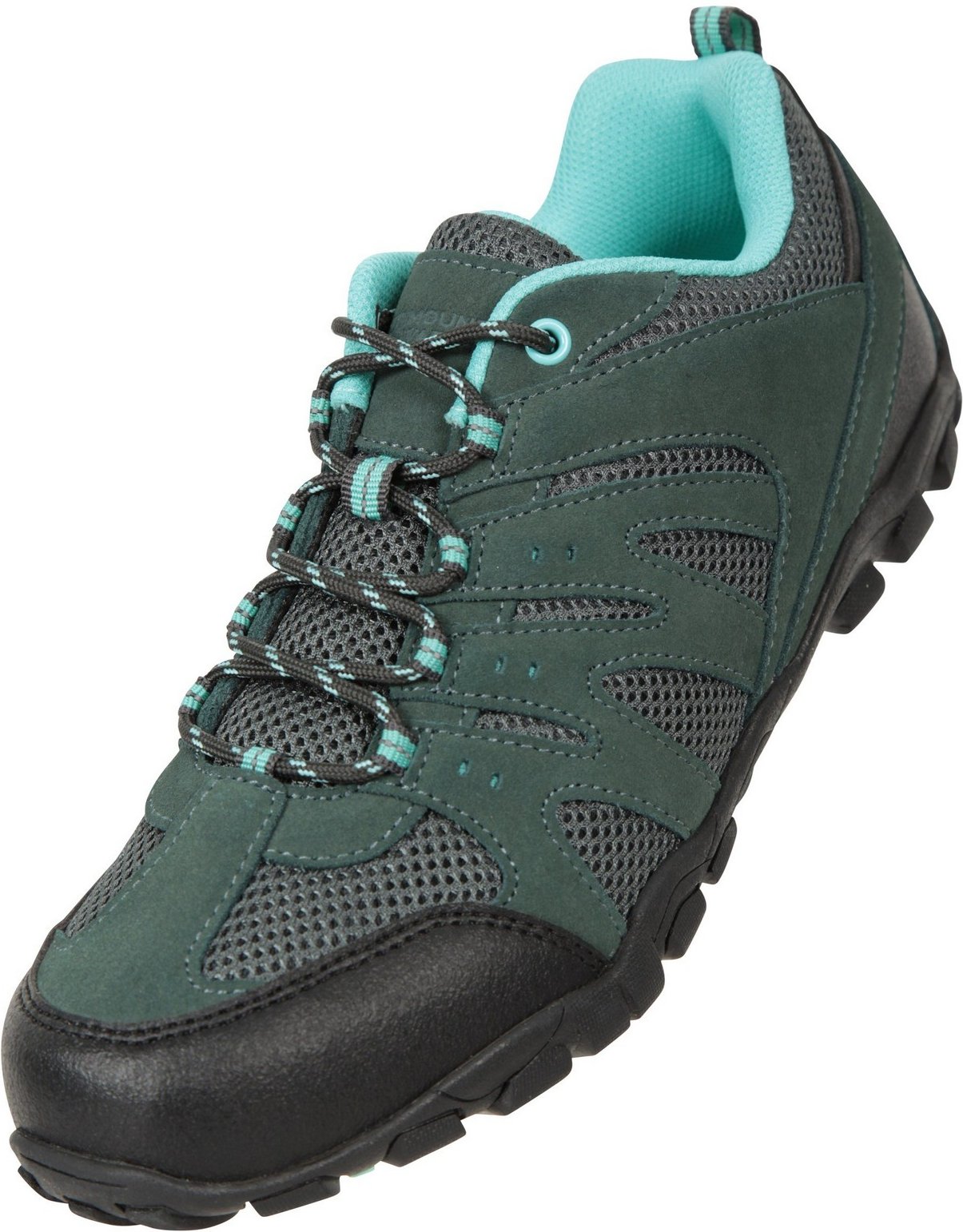 Thumbnail - Mountain Warehouse Damen/Damen Outdoor II Wildleder Wanderschuhe (Dunkelgrau/Petrol)