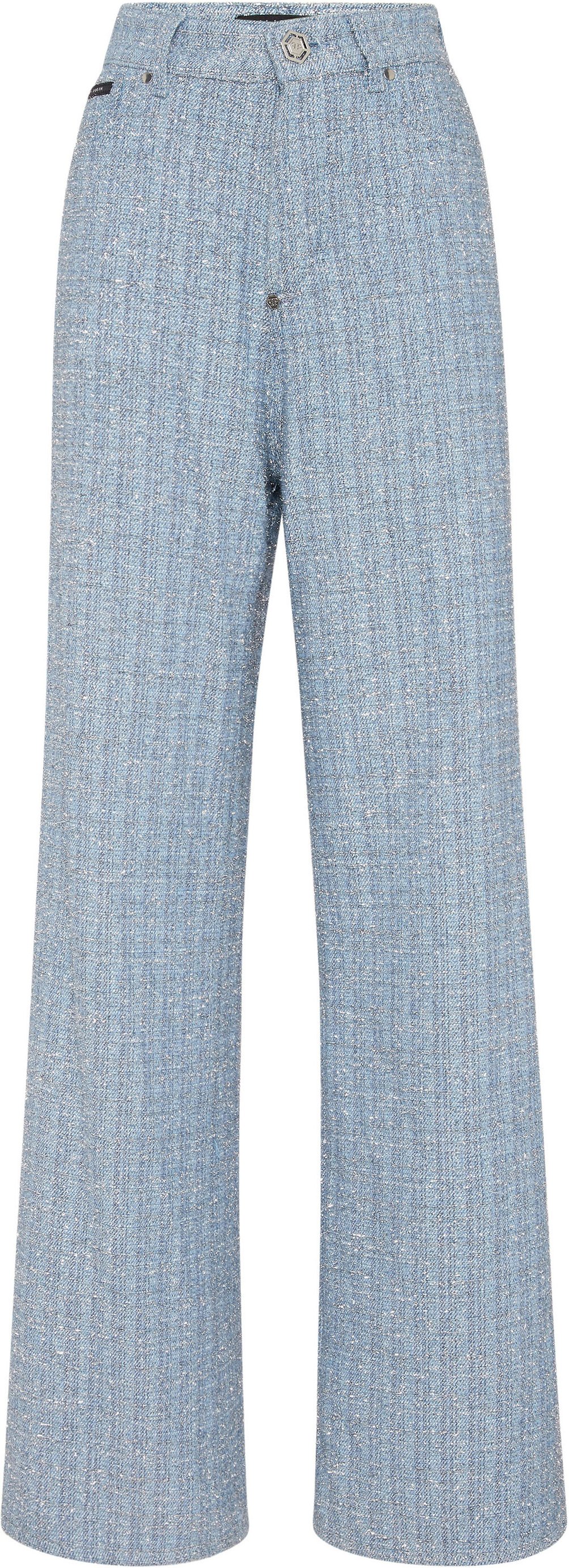Tweed Denim Trousers Skater Fit