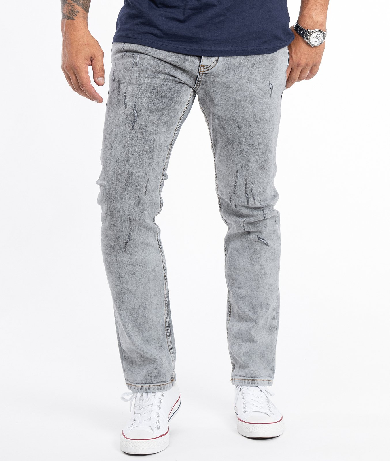 Thumbnail - Rock Creek Jeans Straight Cut Grau