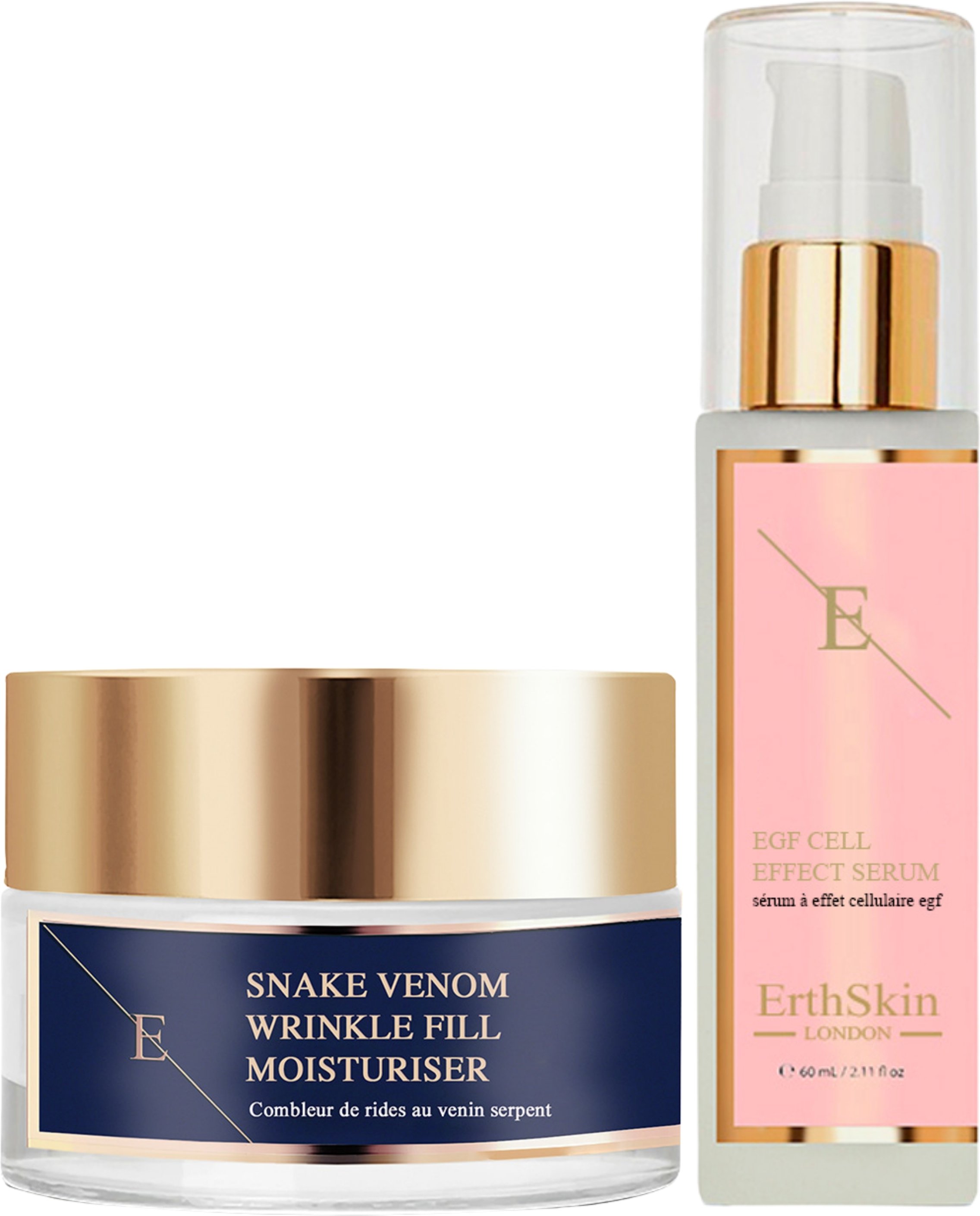 Faltenfüllende Schlangengift-Feuchtigkeitspflege 50ml + EGF CELL EFFECT SERUM 60ML