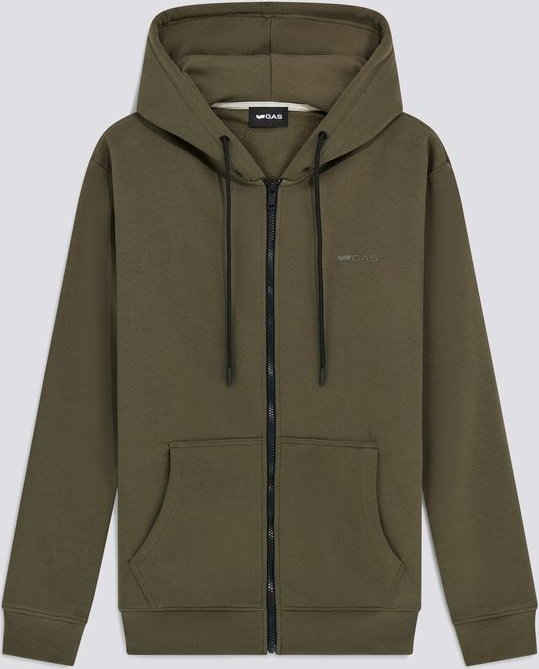 Herren grün SWEN HOOD ZIP BRAND. Pullover