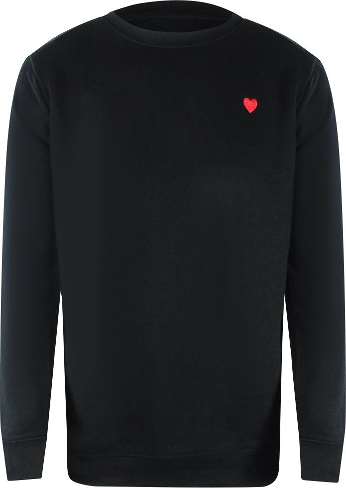 Love Moschino Sweatshirt Mit Kleinem Herzlogo, Schwarz