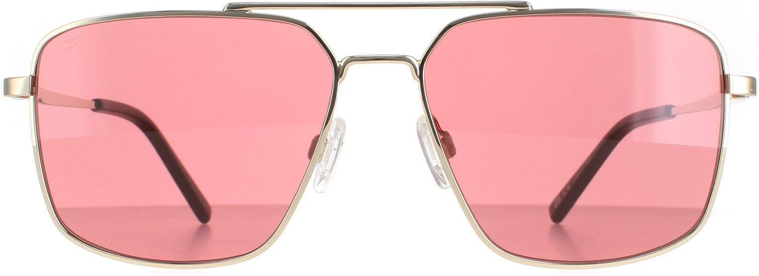 Serengeti Aviator Mens Shiny Light Gold Saturn Sedona Aitkin