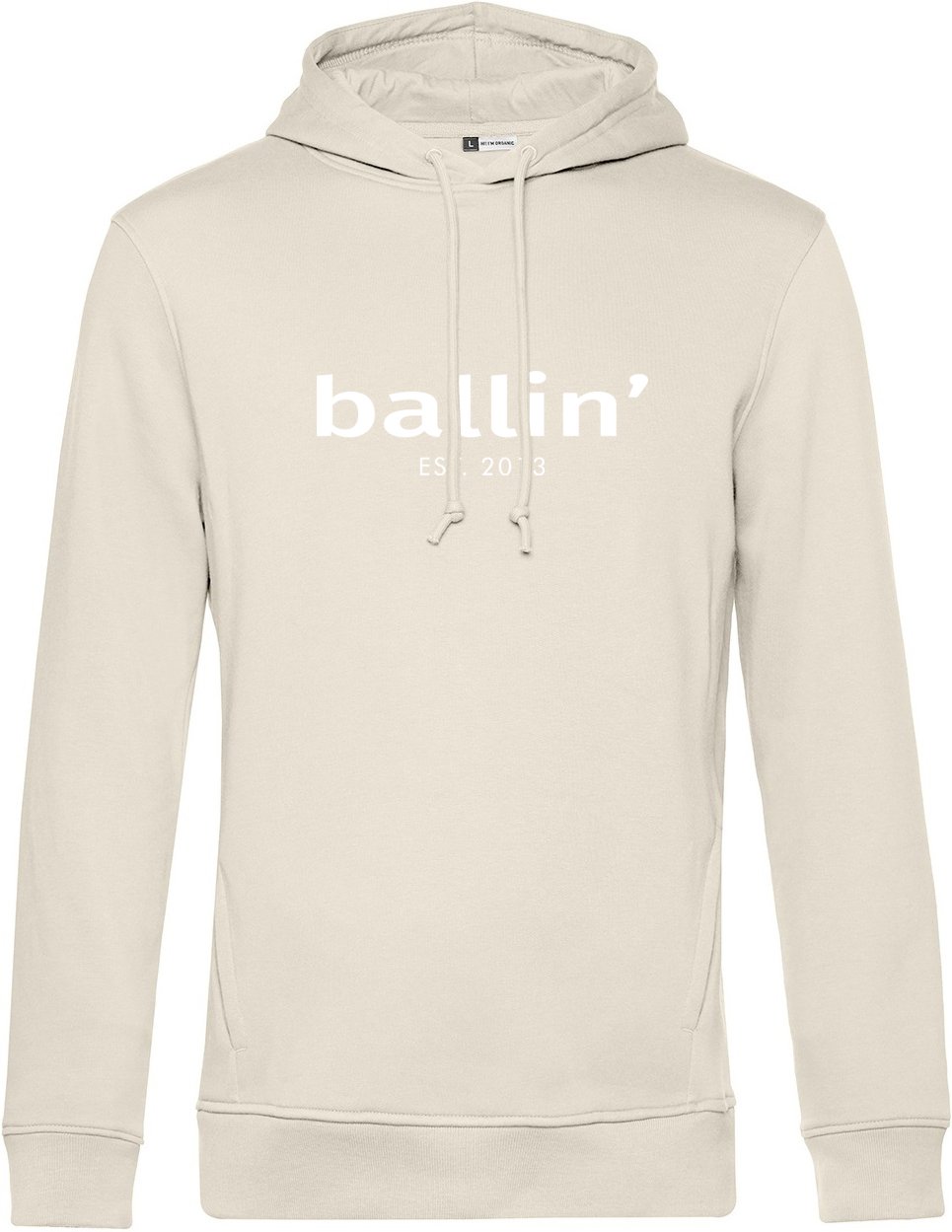 Basic Hoodie von Ballin Est. 2013 in der farbe Beige und in größe XL.
