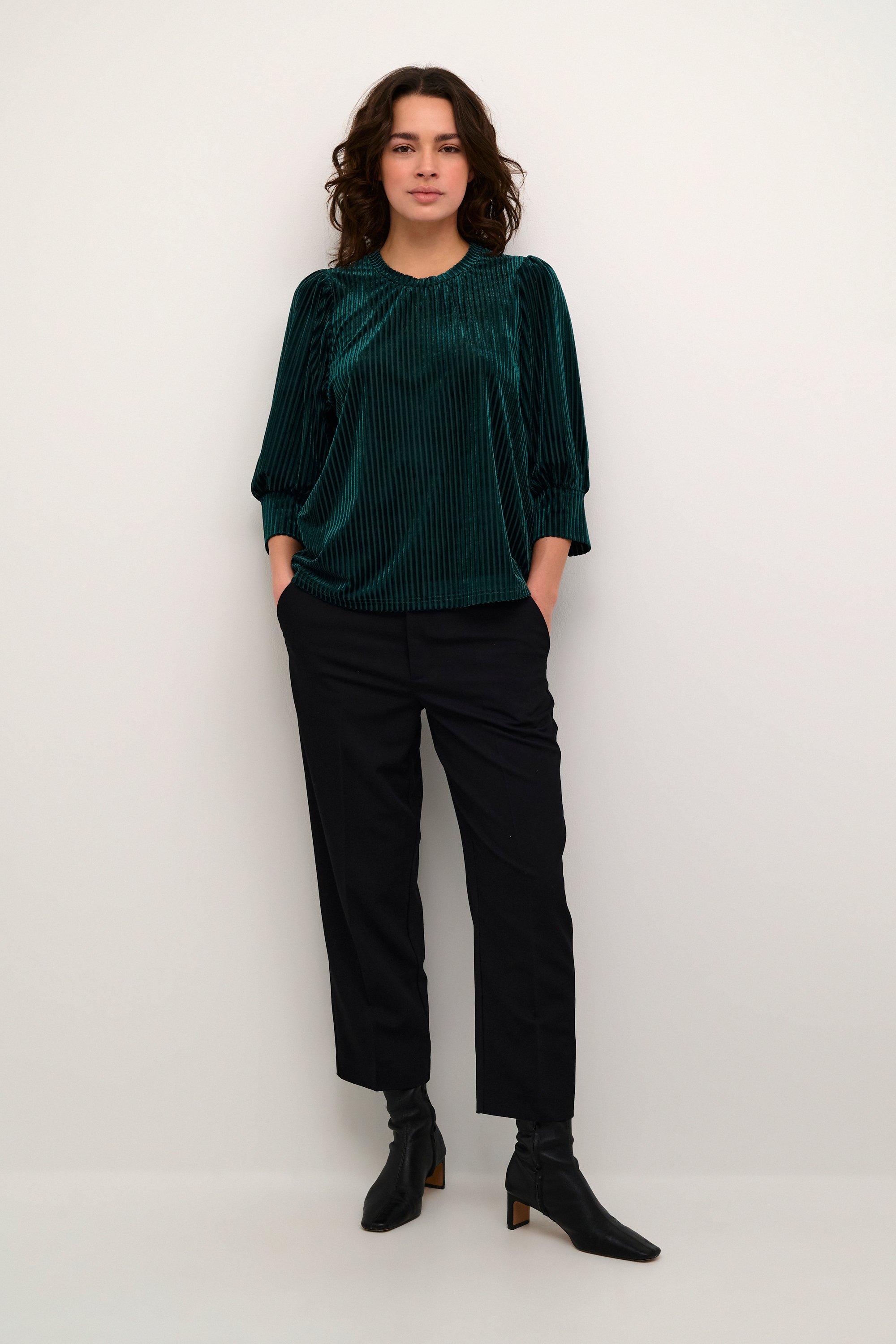 Langarm-Bluse Loose fit Garden Topiary CC. green