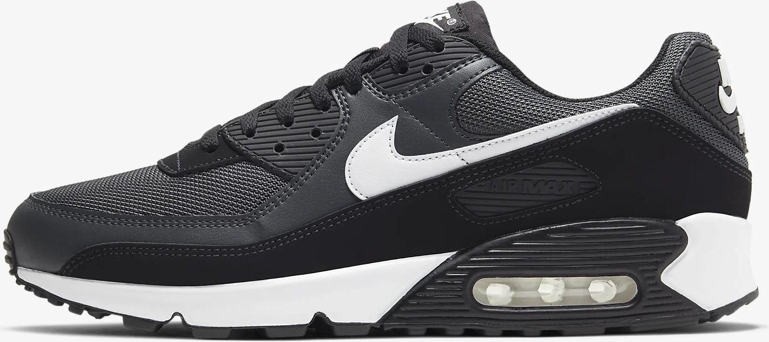 Thumbnail - Nike Air Max 90 Freizeitschuhe für Herren in Schwarz/Grau/Weiß