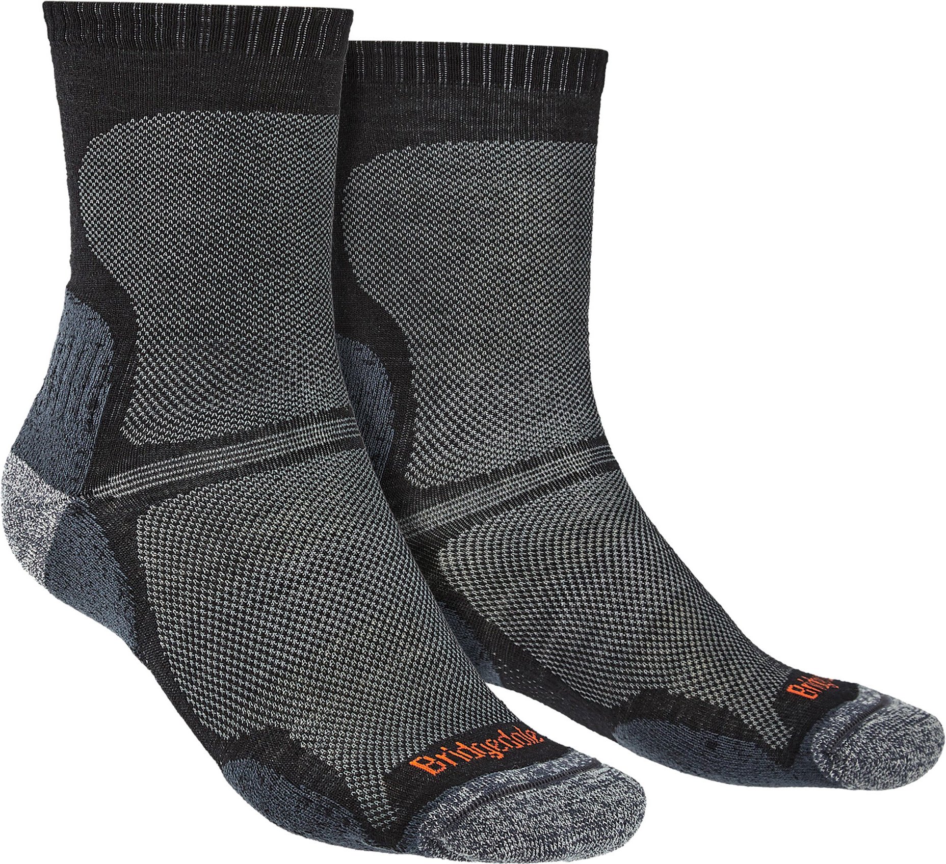 Bridgedale - Herren Wandern Ultraleichte Merinowolle Socken - Schwarz