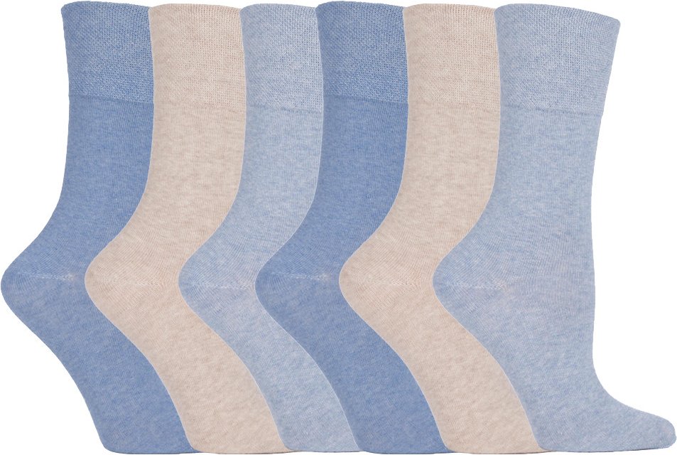 Gentle Grip - 6 Paar Damen Gentle Grip nicht elastische Socken - LGG73