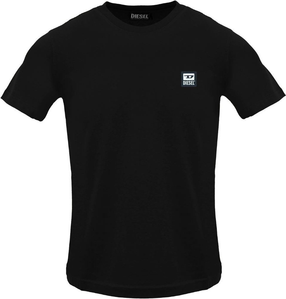 Diesel - T-shirt Mit Kleinem Logo-patch In Schwarz