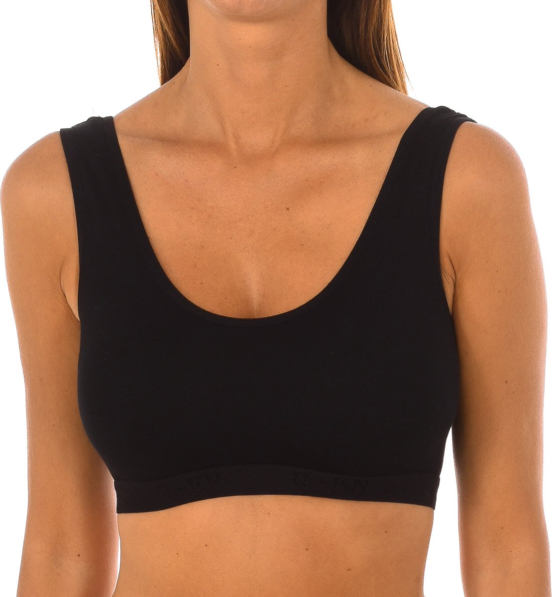 Micofibra Bambus-Spitzentop mit Rundhalsausschnitt 707 woman