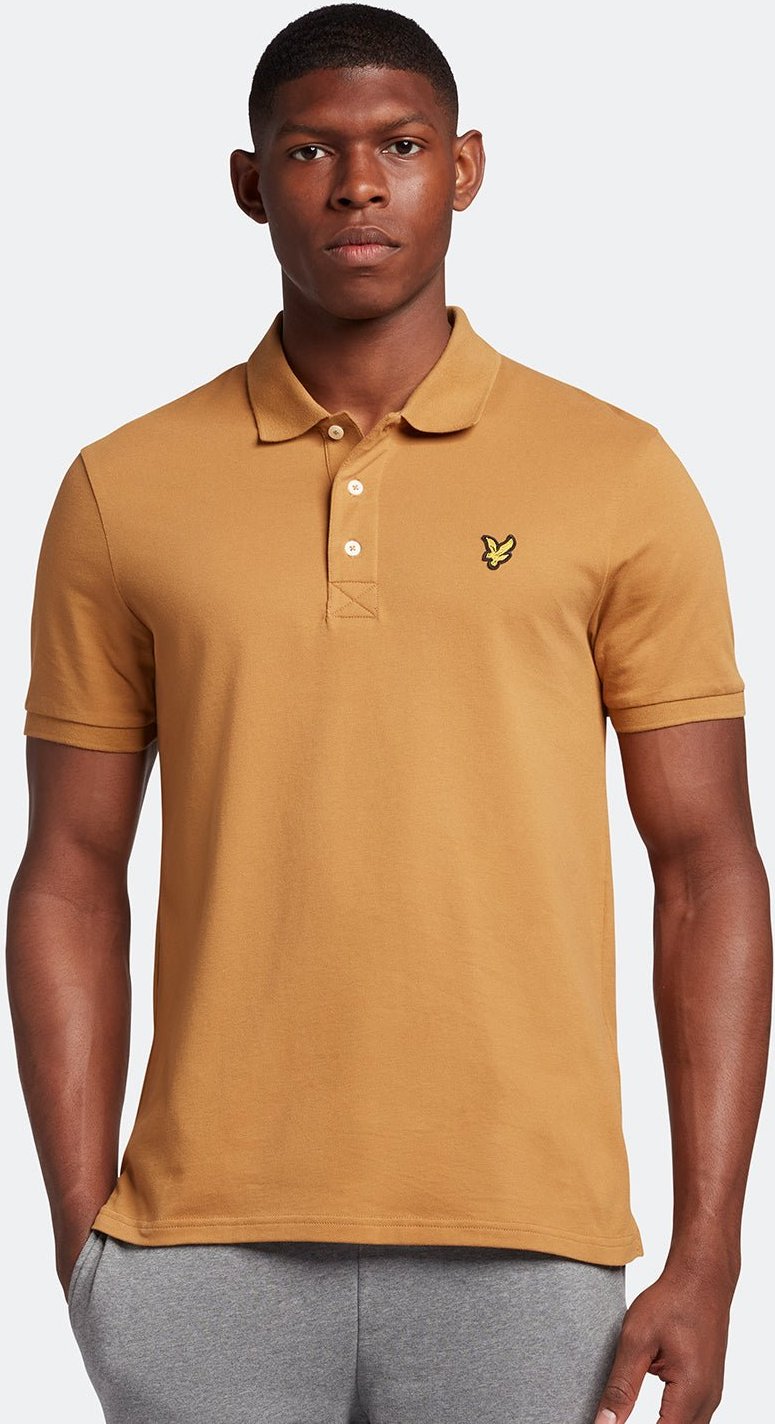 Lyle & Scott Einfarbiges Poloshirt in Gelb