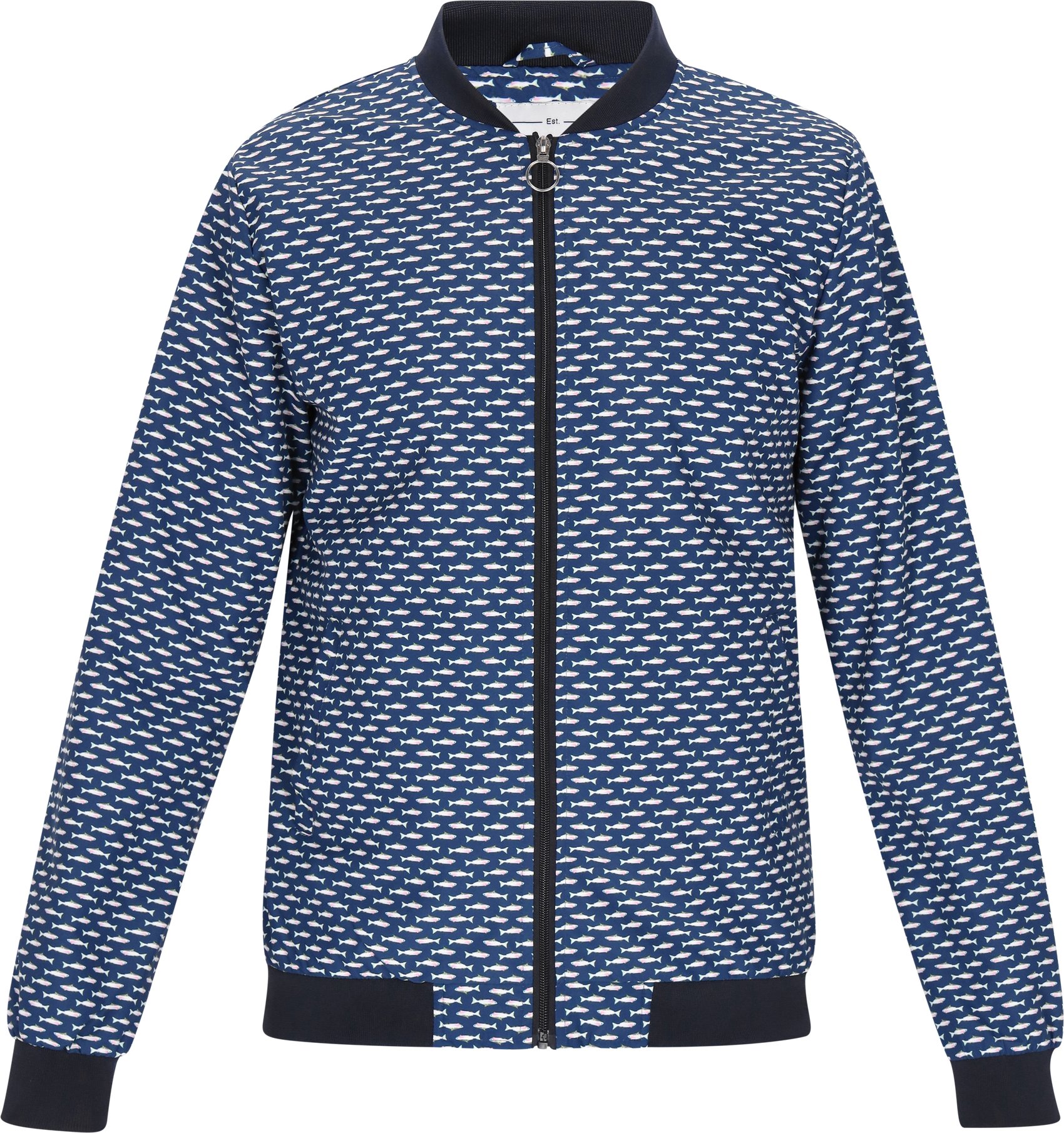 Mo Jacke Männer Marineblau Mehrfarbig