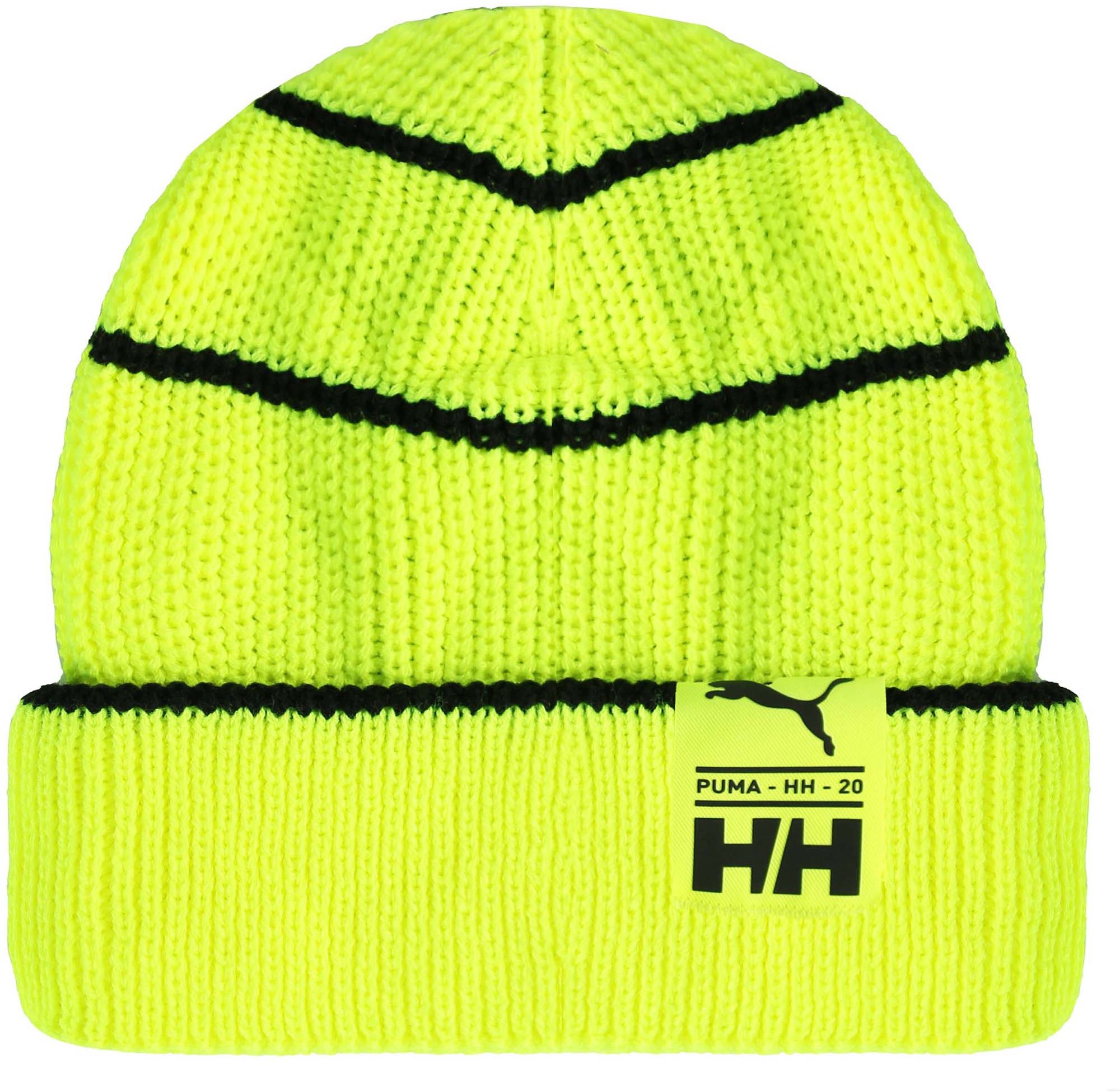 Puma x Helly Hansen Unisex fluoreszierende gelbe Mütze 022864 02