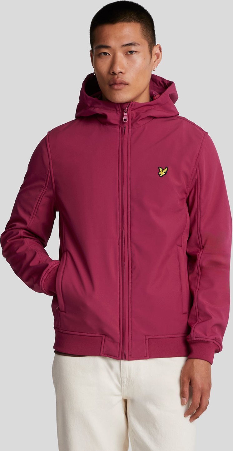 Thumbnail - Lyle & Scott � Softshelljacke mit Fleecer�ckseite, Burgunderrot