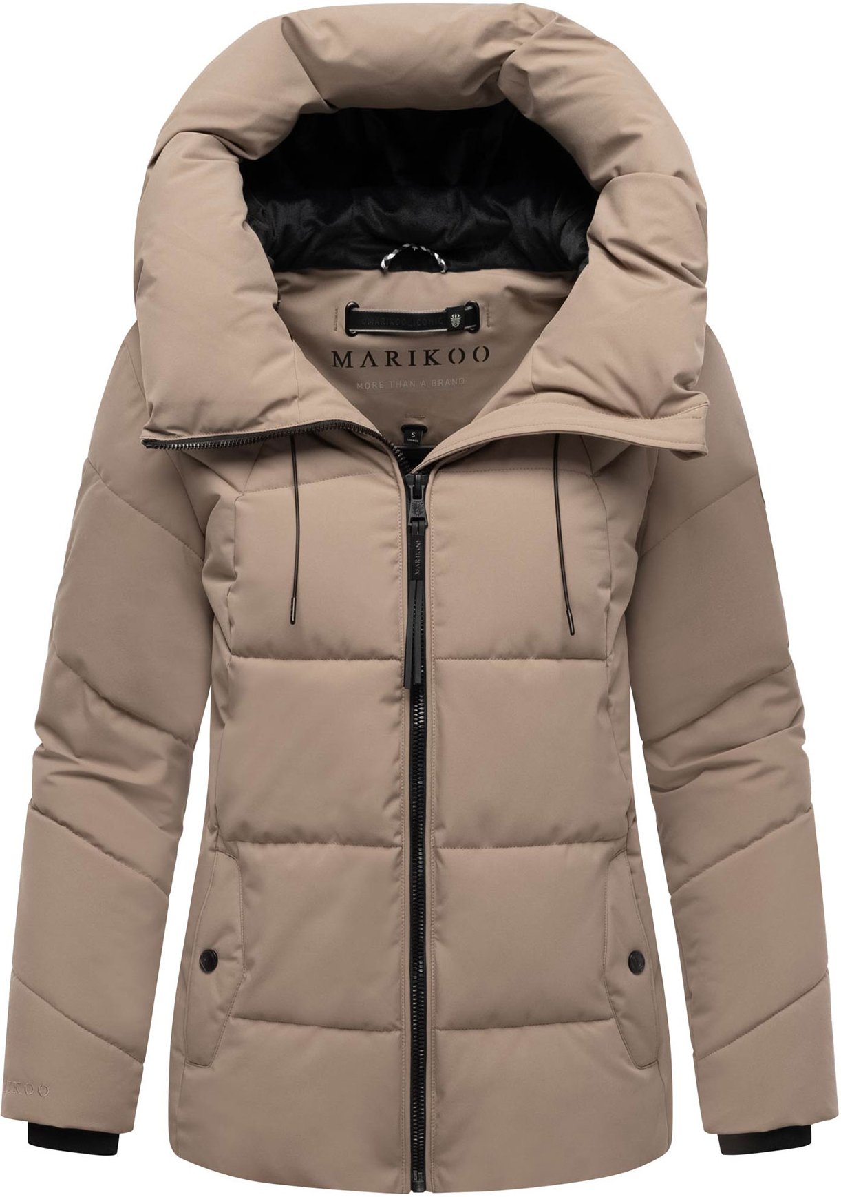 Marikoo Damen Winter Steppjacke Kuscheltatze XVI mit Kapuze
