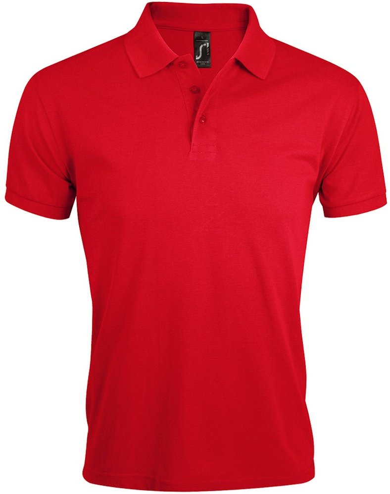 SOLs Herren Prime Pique Plain Kurzarm-Poloshirt (Rot)