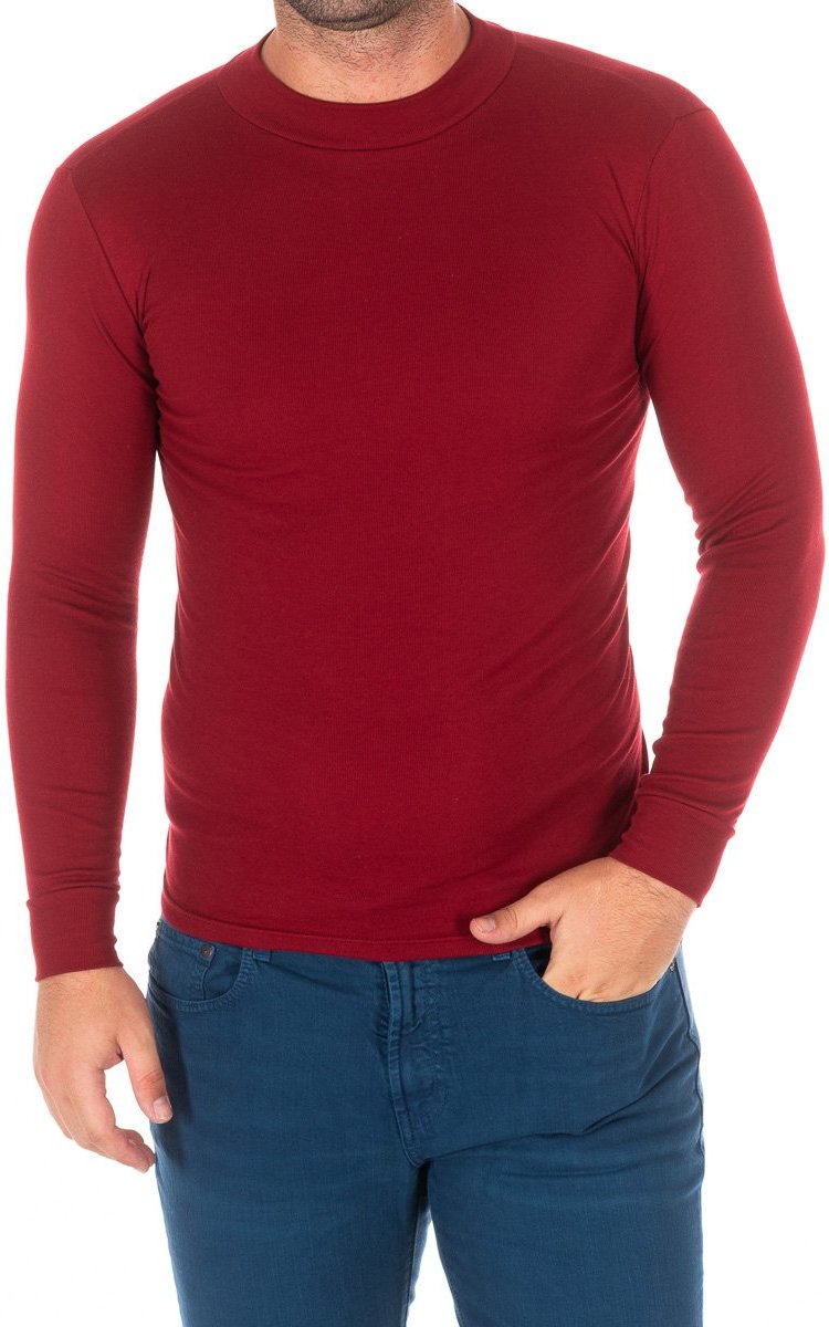 Langärmliges Herren-T-Shirt mit halbhohem Kragen 1625-H