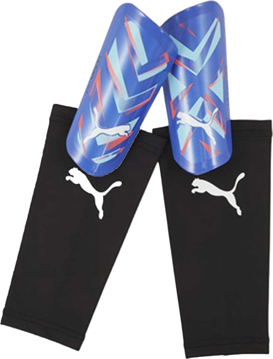 Puma - Schienbein- und Knöchelschoner, leicht 2er-Pack (Blau/Minzgrün)