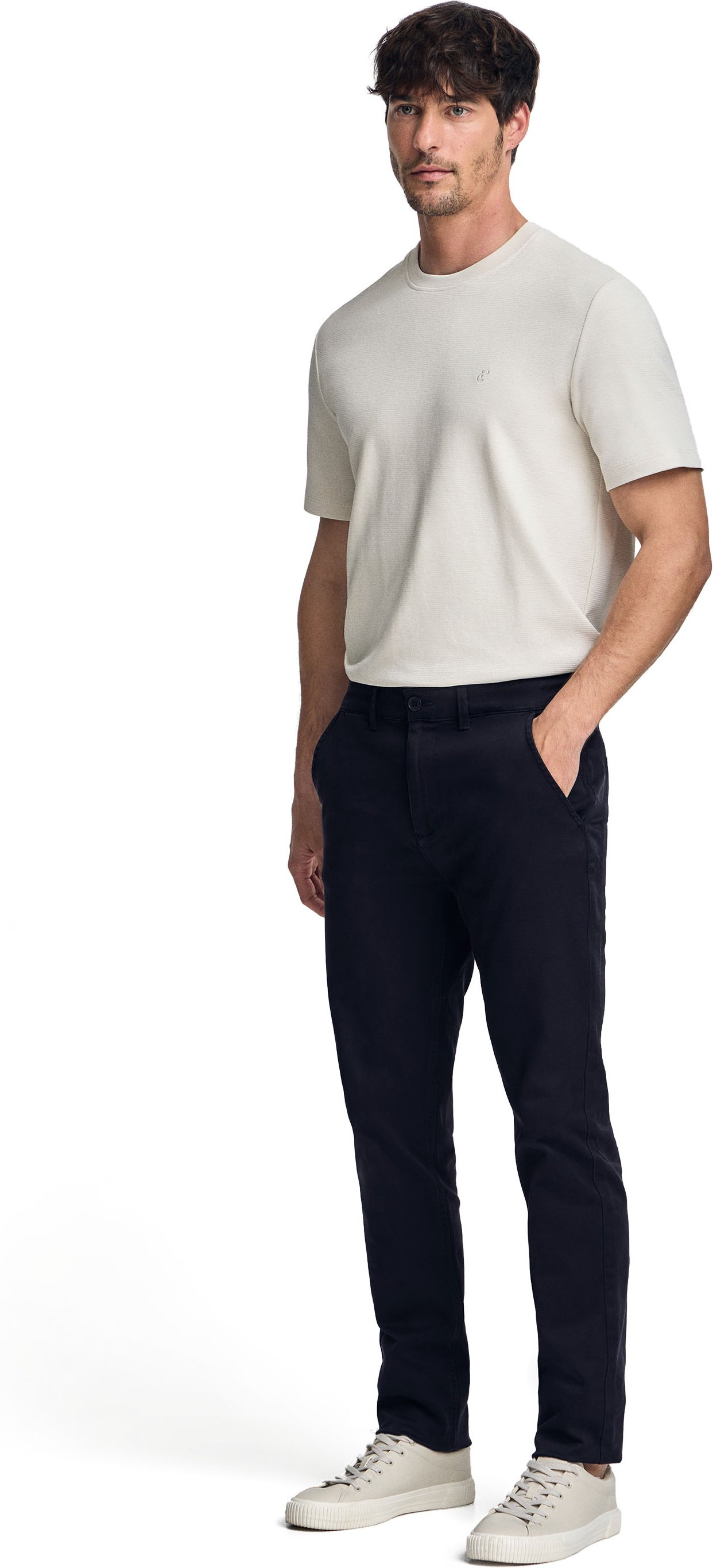 Chinohose Moore marineblau Slim Fit