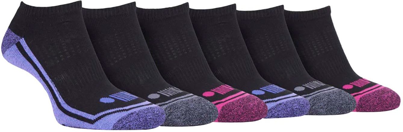 JEEP - 6 Paar Damen Performance Poly Low Knöchel Länge Trainer Socken