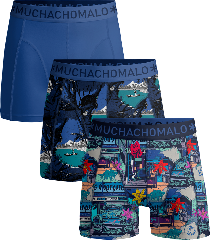 Muchachomalo Herren Boxer Shorts - 3er Pack - Herren Unterwäsche